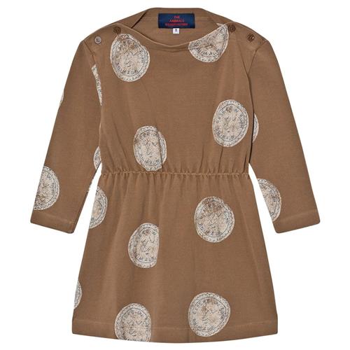 The Animals Observatory Crab Dress Brown Stamps 3 Y    3 år  Piger