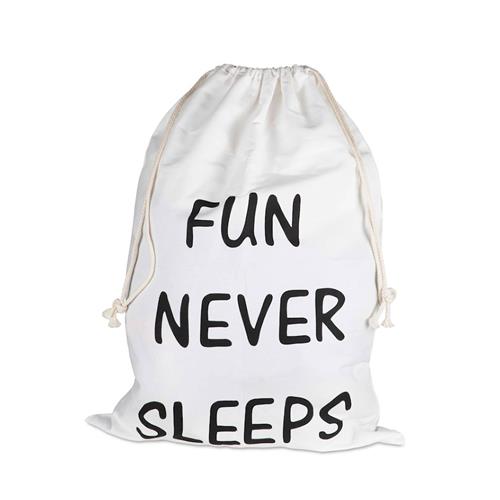 JOX Fun Never Sleeps Opbevaringspose Hvid One Size    One Size  Drenge, Piger