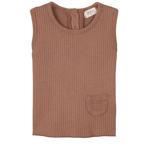 búho Sidney Tanktop Cocoa 6 Months    6 måneder  Drenge, Piger