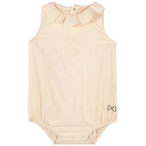 Mini Sibling Frill Babybody Natural 12-18 Months    12-18 måneder  Drenge, Piger