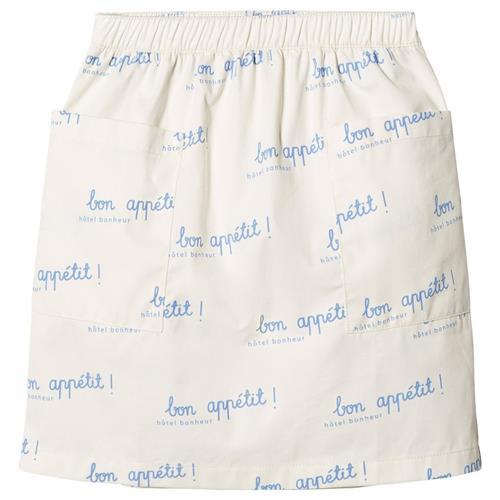 Tinycottons Bon Appétit Nederdel Off White/Light Cerulean Blue 2 Y    2 år  Piger