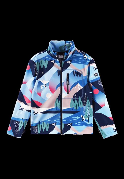 Reima Lisisti Blød Jersey-sweater Med Fuld Lynlås Blue Ocean  116 cm    116 cm  Drenge