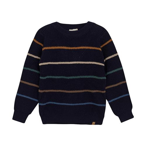 Minymo Strikket Sweater Parisian Night  110 cm    110 cm  Drenge