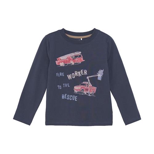 Minymo Langærmet T-shirt Parisian Night  122 cm    122 cm  Drenge