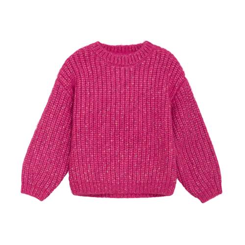 Minymo Strikket Sweater Fuchsia Fedora  110 cm    110 cm  Piger