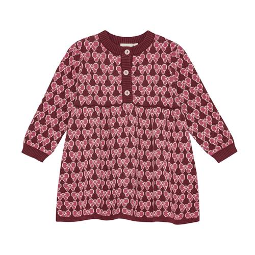 Flöss Nova Kjole Bordeaux Bow  Bordeaux Bow-110 cm  Rød  110 cm  Piger