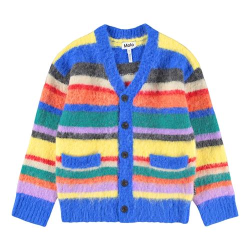 Molo Brutus Cardigan Fuzzy Stripe 110/116 cm    110/116 cm  Drenge, Piger