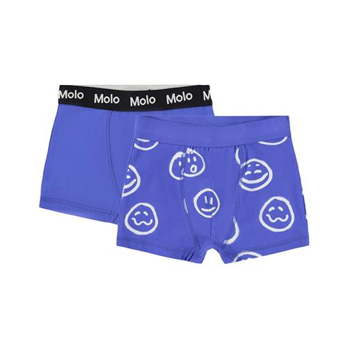 Molo GOTS Justin 2-pak Boxershorts Moon Moods Blue 110/116 cm    110/116 cm  Drenge, Piger