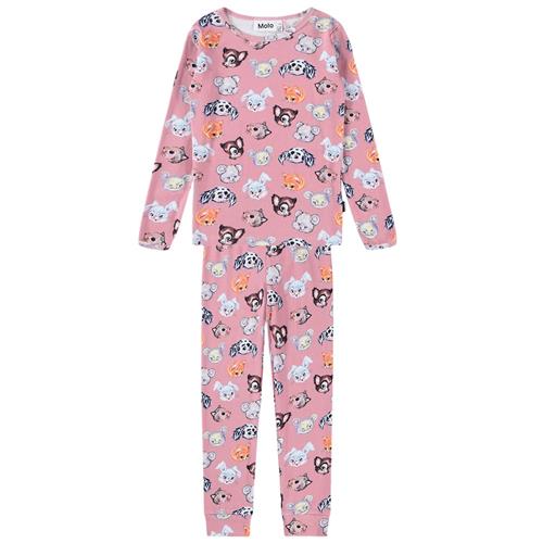Molo GOTS Lue Pyjamas Itty Bitty Blush 122 cm    122 cm  Drenge, Piger