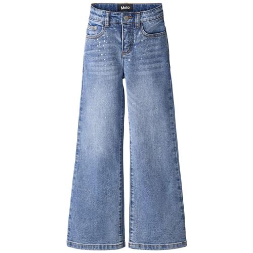 Molo Asta Vævede Bukser Rhinestone Denim 110 cm    110 cm  Drenge, Piger