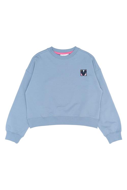 The New GOTS Petria Sweatshirt Tempest  Tempest 5-6 Y  Blå  5-6 år  Piger