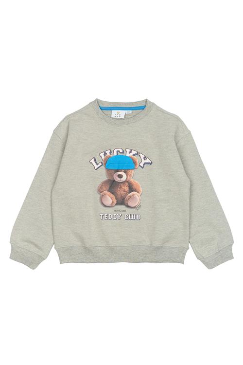 The New Pendra Sweatshirt Light Grey Melange  Light Grey Melange 3-4 Y  Grå  3-4 år  Piger