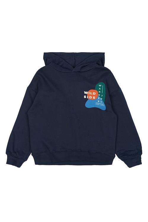 The New GOTS Parvelo Hættetrøje Navy Blazer  Navy Blazer 5-6 Y  Marineblå  5-6 år  Drenge