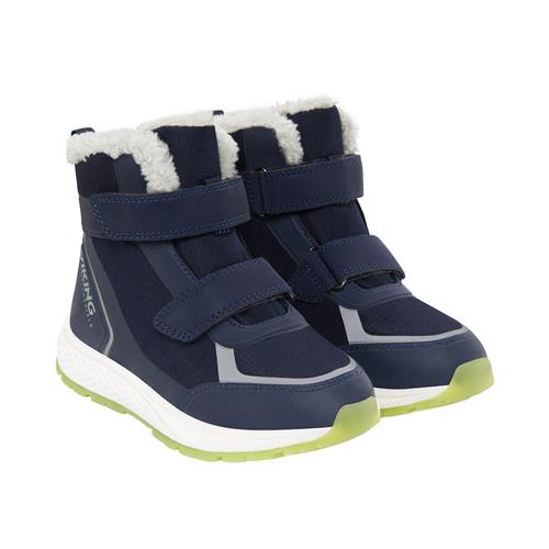 Viking Equip Glow Warm WP 2V Slidstærke Vandtætte Sko Navy  33 EU    33 EU  Drenge