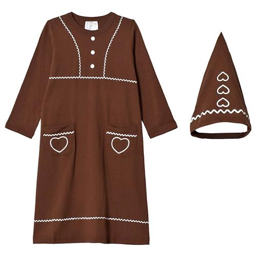 Christmas Kids Gingerbread Costume Brown 86/92 cm    86/92 cm  Drenge, Piger