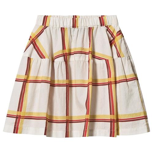 The Animals Observatory Turkey Nederdel Soft Beige Squares 2 Y    2 år  Piger