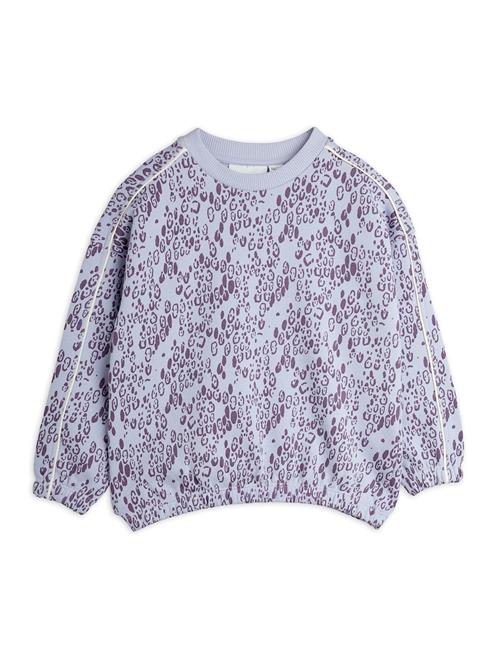 Mini Rodini GOTS Mini Leopard Aop Sweatshirt Purple  104/110 cm  Lilla  104/110 cm  Drenge, Piger