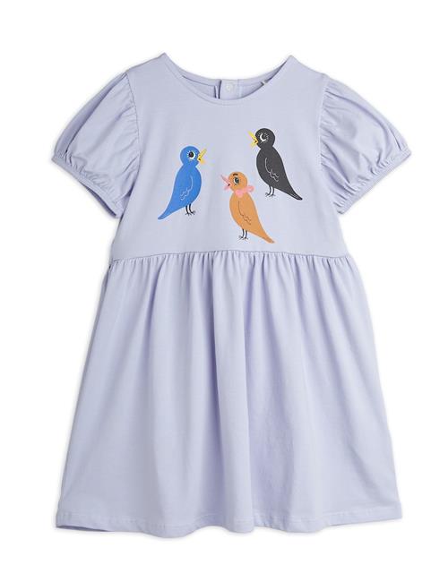 Mini Rodini GOTS Birds Sp Kortærmet Kjole Purple  80/86 cm    80/86 cm  Piger