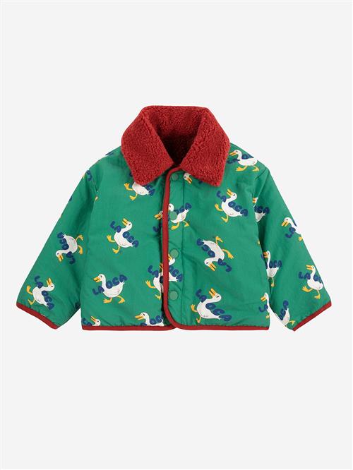 Bobo Choses La Oca All Over Vendbar Jakke I Fåreskind Green  Green 18 Months  Grøn  18 måneder  Drenge, Piger