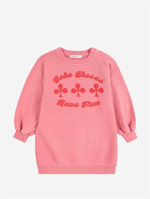 Bobo Choses Have Fun Sweatshirt-kjole Pink  Pink 2-3 Years  Lyserød  2-3 år  Piger