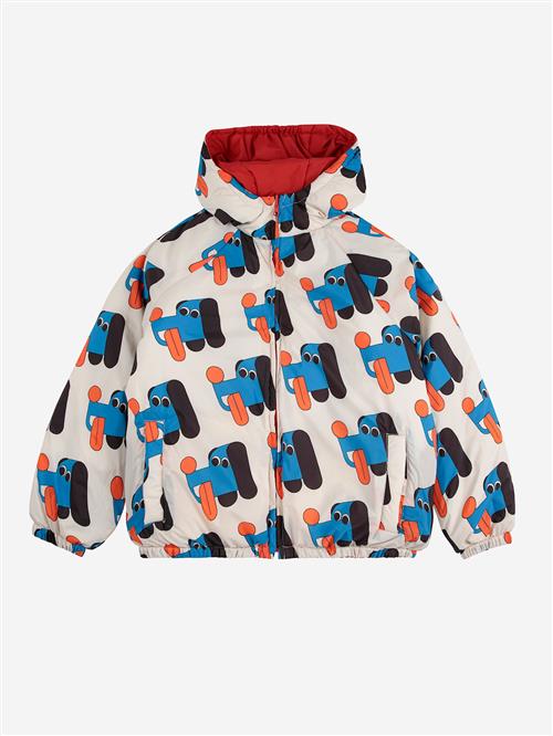 Bobo Choses Doggy Mate All Over Vendbar Jakke Offwhite  Offwhite 8-9 Years  Hvid  8-9 år  Drenge