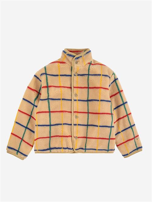 Bobo Choses Jakke Af Fåreskind Color Stripes  Beige 6-7 Years  Beige  6-7 år  Drenge