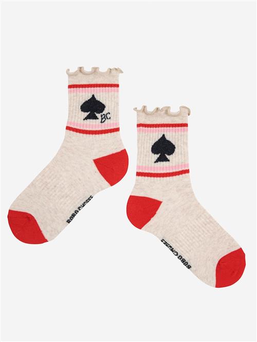 Bobo Choses BC Spades Korte Sokker Offwhite  Offwhite 35-37 EU  Hvid  35-37 EU  Drenge