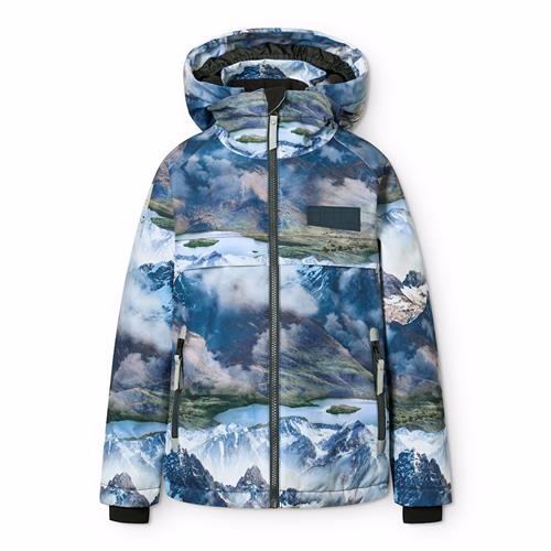 Molo Castor Vinterjakke Snowy Mountains  Snowy Mountains 116 cm  Blå  116 cm  Drenge