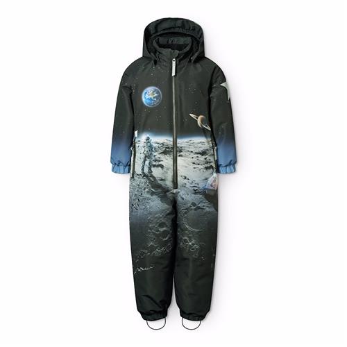 Molo Polar Vinter-overtræksdragt On The Moon  On The Moon 86 cm  Sort  86 cm  Drenge