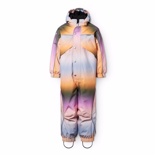 Molo Polaris Vinter-overtræksdragt Rainbow Sky  Rainbow Sky 86 cm  Lyserød  86 cm  Piger