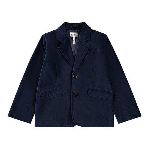 Molo Hieronymus Blazer I Velour Galaxy Blue  Galaxy Blue 140 cm  Marineblå  140 cm  Drenge