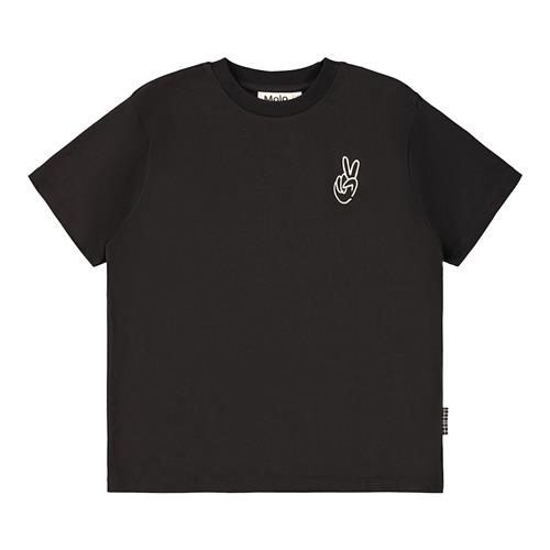 Molo Rodney T-shirt Peaceful Hand  Peaceful Hand 152 cm  Sort  152 cm  Drenge, Piger