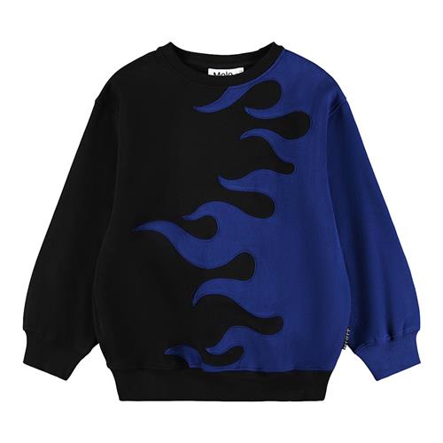 Molo Monti Sweatshirt Flaming Blue  Flaming Blue 116 cm  Blå  116 cm  Drenge