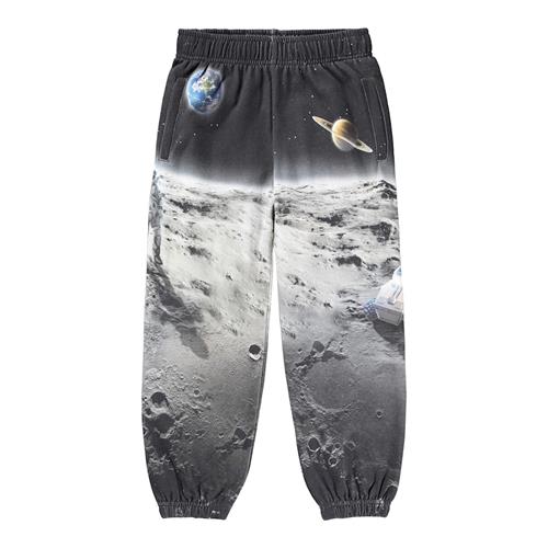 Molo Allen Joggingbukser Moon Traveller  Moon Traveller 104 cm  Sort  104 cm  Drenge