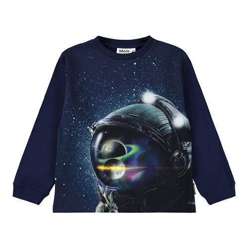 Molo Rube T-shirt Med Lange Ærmer In Space  In Space 116 cm  Blå  116 cm  Drenge