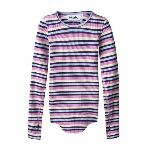 Molo Rochelle Langærmet T-shirt Cosmic Stripe  Cosmic Stripe 92/98 cm  Lyserød  92/98 cm  Piger
