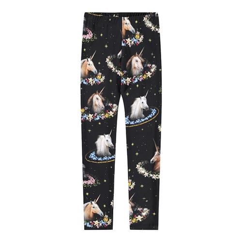 Molo Niki Leggings Magical Galaxies  Magical Galaxies 110 cm  Sort  110 cm  Piger