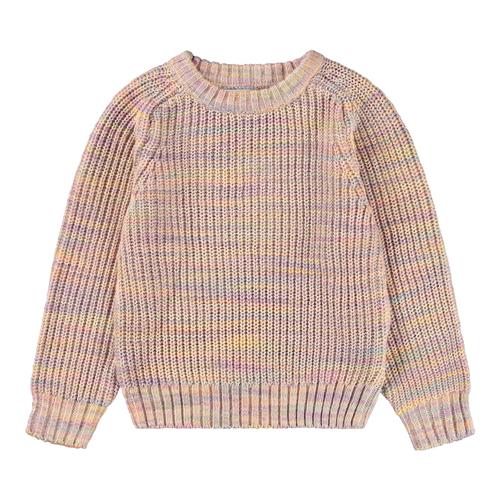 Molo Bosse Strikket Sweater Space Dye Rose  Space Dye Rose 122/128 cm  Lyserød  122/128 cm  Piger