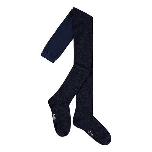 Molo Glitterstrømpe Galaxy Blue  Galaxy Blue 98/104 cm  Marineblå  98/104 cm  Piger
