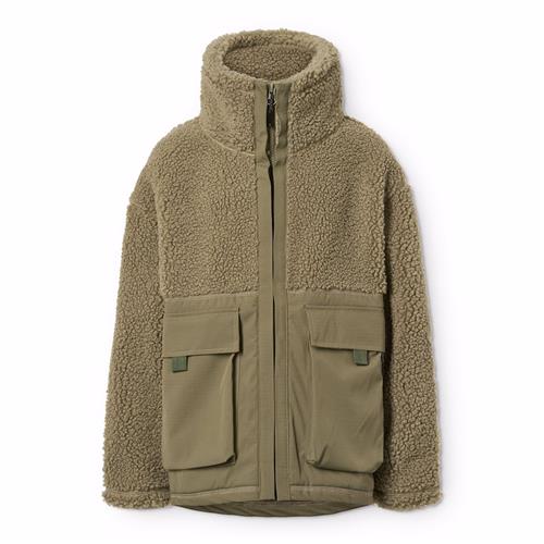 Molo Utha Fleece-jakke Bark Green  Bark Green 116 cm  Grøn  116 cm  Drenge