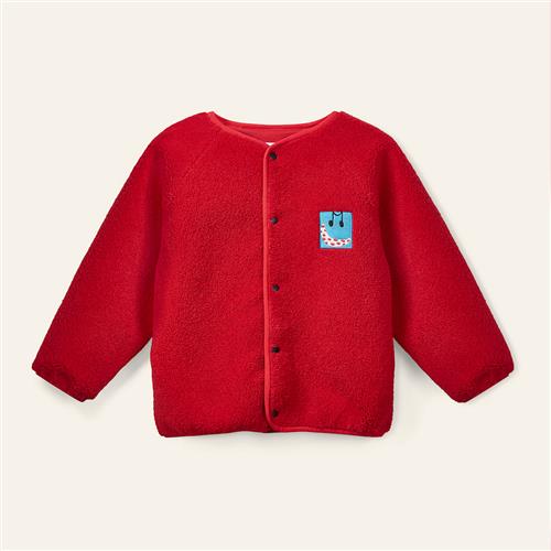 Wynken Club Teddy Pelsjakke Ladybird Red  Ladybird Red 4Y  Rød  4 år  Piger