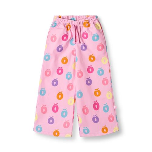 Småfolk Valentine With Apples Brede Bukser Pink Lilac  Pink lilac-3-4 Y  Lyserød  3-4 år  Piger