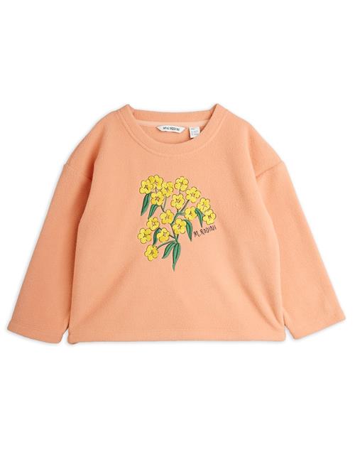 Mini Rodini Alpine Flowers Emb Langærmet Top  Pink 80/86 cm  Lyserød  80/86 cm  Piger