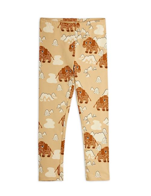 Mini Rodini GOTS Mammoth Leggings Beige  Beige 80/86 cm  Beige  80/86 cm  Drenge, Piger
