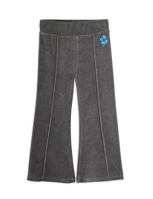 Mini Rodini Clover Flossede Bukser I Emb-velour  Grey 92/98 cm  Grå  92/98 cm  Piger