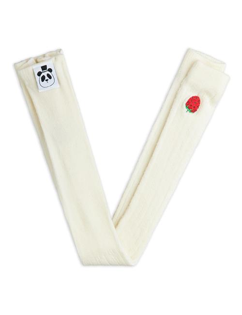Mini Rodini Strawberry Pointelle-leggings  White 104/110 cm  Hvid  104/110 cm  Piger