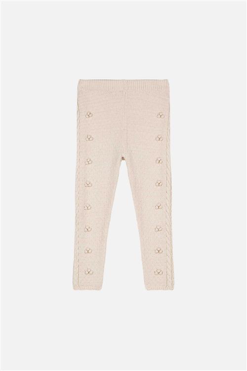 Louise Misha Molda Strikkede Leggings Cream  Cream-8 Y  Creme  8 år  Piger