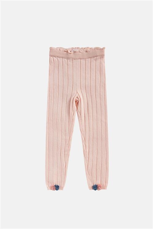 Louise Misha Moldavia Strikkede Leggings Blush  Blush-6 Y  Lyserød  6 år  Piger