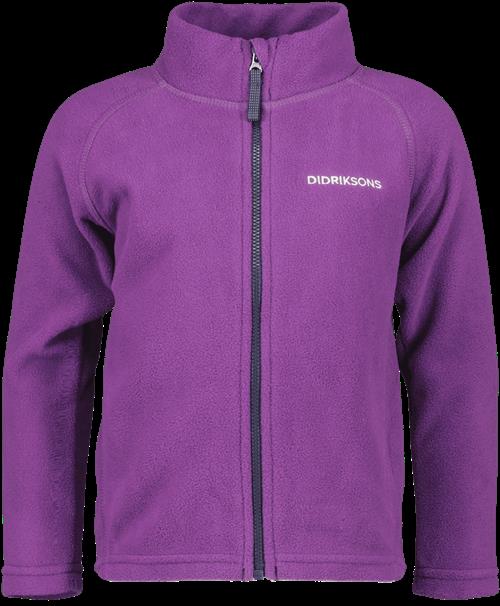 Didriksons Monte Kids 10 Jumper Med Fuld Lynlås Royal Purple  Royal Purple-80 cm  Lilla  80 cm  Piger