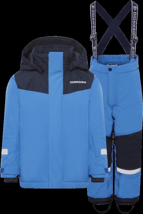 Didriksons Skare Kids Vintersæt Sapphire Blue  Sapphire Blue-80 cm  Blå  80 cm  Drenge